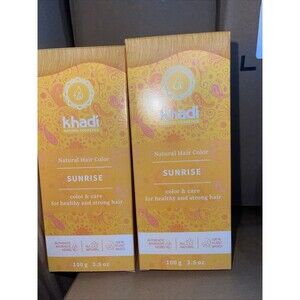 Lot Of 2 Khadi Sunrise Hair Color 3.5 Ounce Natural Vegan Ayurvedic
